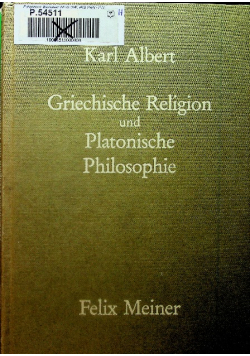 Griechische Religion und Platonische Philosophie