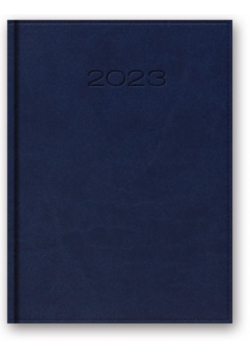 Kalendarz 2023 A5 dzienny z registrem vivella niebieski