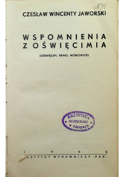 Wspomnienia z Oświęcimia