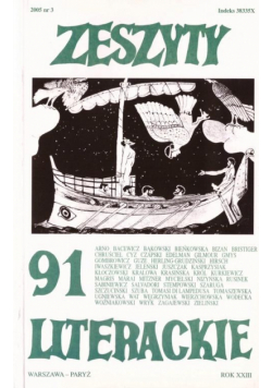 Zeszyty literackie 91 3/2005