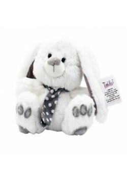 Kolekcja srebrna królik biały 30cm