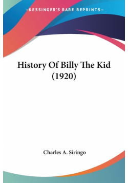 History Of Billy The Kid (1920)