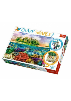 Puzzle 600 Crazy Shapes Tropikalna wyspa TREFL