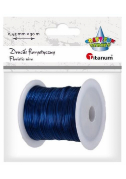 Drucik florystyczny 0,45mm x 30m granatowy