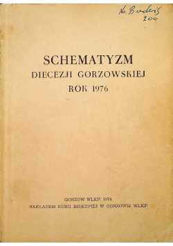 Schematyzm Diecezji Gorzowskiej rok 1976