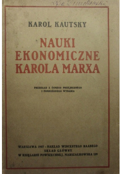 Nauki ekonomiczne Karola Marxa