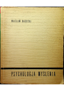 Psychologia Myślenia 1919 r.