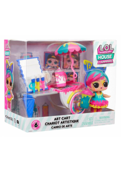 LOL Surprise Furniture Splatters + Art Cart
