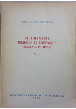 Dictionnaire Juridique et Economique Francais - Polonais