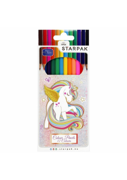 Kredki ołówkowe 12 kolorów Unicorn