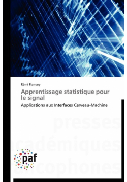 Apprentissage statistique pour le signal