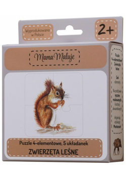 Puzzle 4-elementowe Zwierzęta leśne