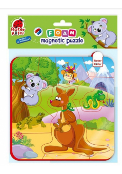 Piankowe puzzle magnetyczne. Zwierzęta z Australii