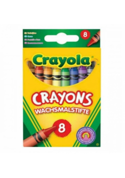Kredki świecowe bezpieczne 8 kolorów CRAYOLA