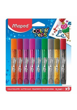 Klej z brokatem Colorpeps 9 kolorów MAPED