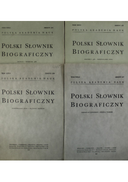 Polski słownik biograficzny Tom XXX 4 tomy