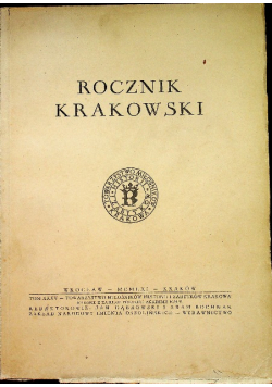 Rocznik krakowski Tom XXXV