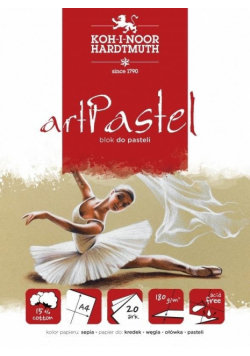 Blok do pasteli artpastel antrycyt A4 20K 180g