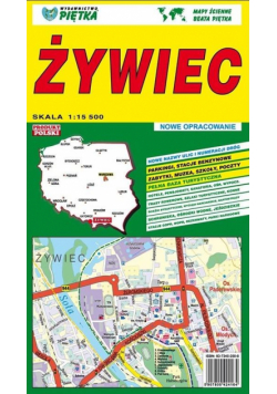 Żywiec 1:15 500 plan miasta PIĘTKA