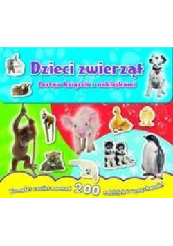 Dzieci zwierząt - zestaw książek z naklejkami