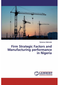 Firm Strategic Factors and Manufacturing performance in Nigeria