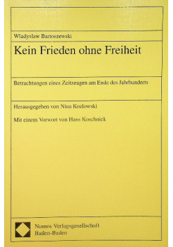 Kein Frieden ohne Freiheit
