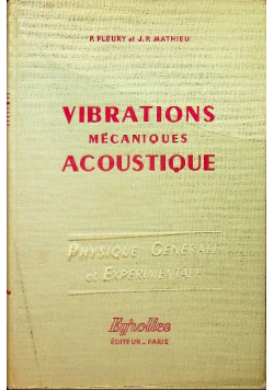 Vibrations mecaniques acoustique