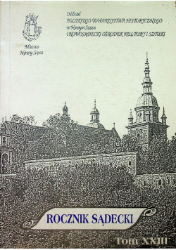 Rocznik sądecki Tom XXIII