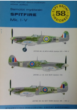 Samolot myśliwski SPITFIRE Mk I - V