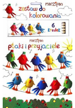 Marzipan. Ptaki i przyjaciele + kredki