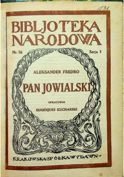 Pan Jowialski 1921 r