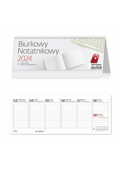 Kalendarz 2024 biurkowy Notatnikowy tygodniowy