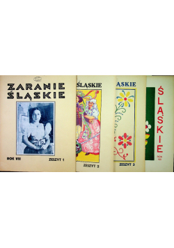 Zaranie Śląskie Rok VIII Zeszyt 1 do 4 1932 r.