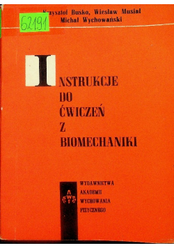 Instrukcje do ćwiczeń z biomechaniki