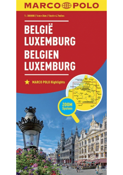 Mapa ZOOM System.Belgia,Luxemburg  plan miasta