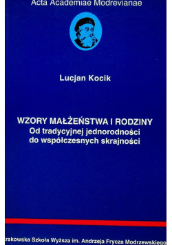 Wzory małżeństwa i rodziny