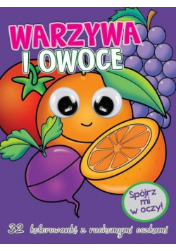 Kolorowanka z oczkami Warzywa i owoce