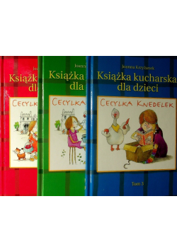 Książka kucharska dla dzieci Tom 1 do 3