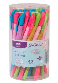 Długopis żelowy Semi-Gel 0,5mm nieb. (40szt) M&G