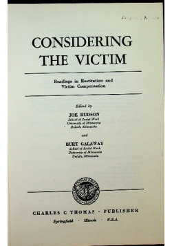 Considering the Victim Readings in Restitution and Victim
