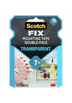 Taśma montażowa transparentna 19mmx5m