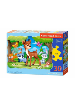 Puzzle 30 Jeleń i przyjaciele CASTOR