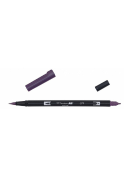 Flamaster dwustronny akwarelowy dark plum (6szt)