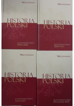 Historia Polski Kalendarium dziejów Tom od I do IV