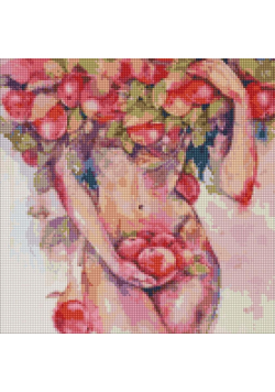 Diamentowa mozaika - Jabłkowa pokusa 40x40cm