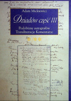 Dziadów część III tom 1 i 2