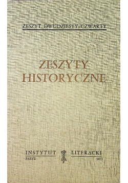 Zeszyty historyczne zeszyt 24