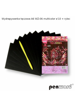 Wydrapywanka tęczowa A6 multicolor WZ-06