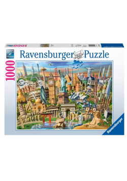Puzzle 1000 Światowe zabytki