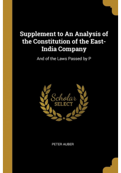 Supplement to An Analysis of the Constitution of the East-India Company